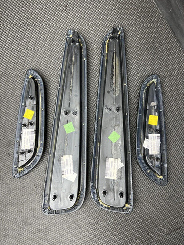 BMW E46 325 330 M3 Convertible Door Black Armrest Pads 7894431 7894432