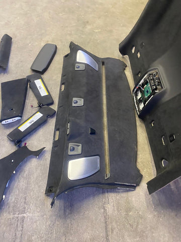 (PICKUP ONLY) 13-19 BMW F06 M6 OEM ALCANTARA HEADLINER/PILLARS/VISORS/REAR DECK