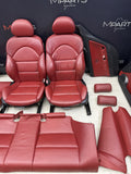 OEM BMW E46 M3 Coupe Leather Seats Door Panels Interior Imola Red Powered Heated