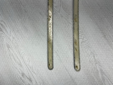 GENUINE BMW E46 A Pillar Interior Cover Trims Strips Black SET Used 51432699056