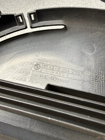 01-06 BMW E46 M3 CONVERTIBLE REAR SEAT ROLLOVER BAR TRIM COVER BLACK 8204279