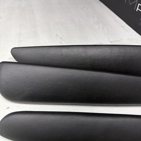 01-06 BMW OEM E46 M3 Coupe Trim Armrest Pads Set Black 8238622