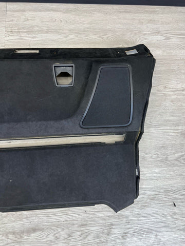 13-16 BMW F10 M5 REAR DECK SPEAKER COVERS PARCEL SHELF COVER PANEL ALCANTARA OEM