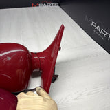 01-06 BMW E46 M3 Side View Door Mirrors Pair Imola Red *Notes*