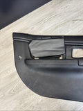 96-02 BMW Z3M Front Left Driver Door Card Panel Cover Trim Leather Black *Notes*