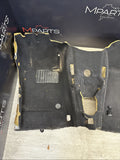 01-06 BMW E46 M3 Coupe Front & Rear Black Floor Carpets Interior OEM