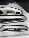 01-06 BMW E46 M3 Convertible Interior Armrests Trim Set Brushed Aluminum *Notes*
