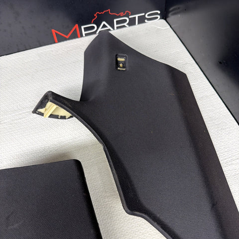 08-13 BMW E92 M3 OEM ABC PILLAR PILLARS BLACK PAIR SET *NOTES*