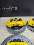 NEW 95-99 BMW E36 M3 BREMBO Big Brake Kit Yellow Calipers Rotors Set Plug Play