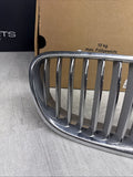 BMW 528 535 550 F10 FRONT RIGHT BUMPER UPPER GRILLE KIDNEY CHROME 2011-2016 OEM