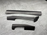 01-06 BMW E46 325 330 M3 Headlight Switch Radio Dash Trims OEM Titan Shadow Grey
