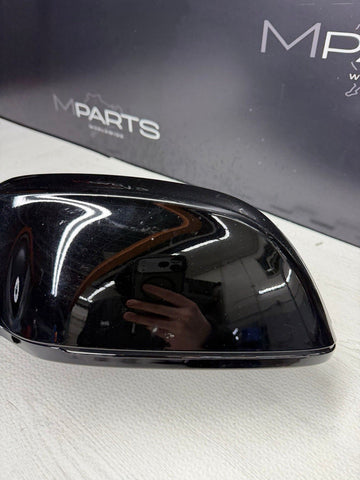 21-26 BMW G80 M3 Sedan Left Side Door Mirror W/ Camera Black Gloss *Broken Base
