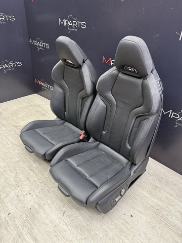 BMW 21-26 G82 M4 Coupe Front Seats Leather Heated Black