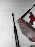 99-02 BMW Z3 M Z3M FRONT HOOD BONNET SHOCKS & HINGE HINGES SET OEM