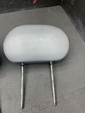 2001-2006 BMW E46 M3 Coupe Front Seat Headrests Grey Leather OEM