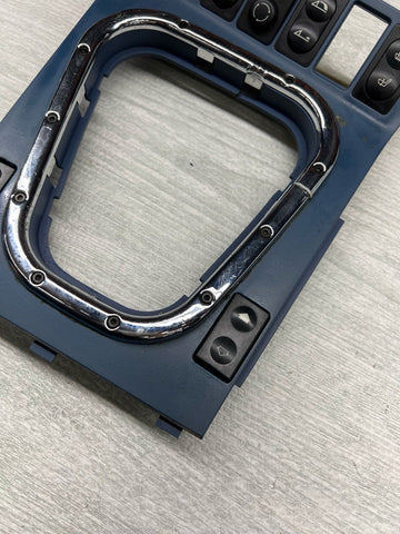 BMW Z3 M Z3M CENTER CONSOLE SHIFTER TRIM W/CHROME RING ESTORIL BLUE