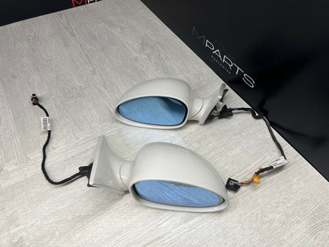01-06 BMW E46 M3 Side View Door Mirrors Pair Alpine White