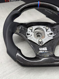 08-13 BMW E90 E92 E93 M3 OHC Carbon fiber Steering Wheel Tri Stitched Manual