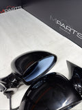 01-06 BMW E46 M3 Side View Door Mirrors Pair Jet Black