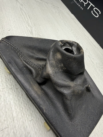BMW E46 323 325 330 M3 Leather Shift Shifter Tri Stitch Boot Cover + Ring
