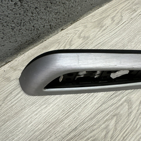 01-06 BMW OEM E46 M3 Brushed Aluminum/Black Vert Trim Armrest Left Driver Rear