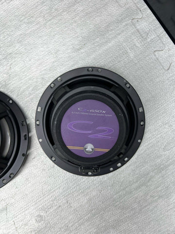 JL Audio C2-650x 6-1/2" 2-Way Coaxial Car Audio Speakers Coax Pair