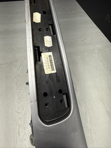 01-06 BMW E46 M3 Brushed Aluminum/Grey Door Trim Armrest Right Front Passenger