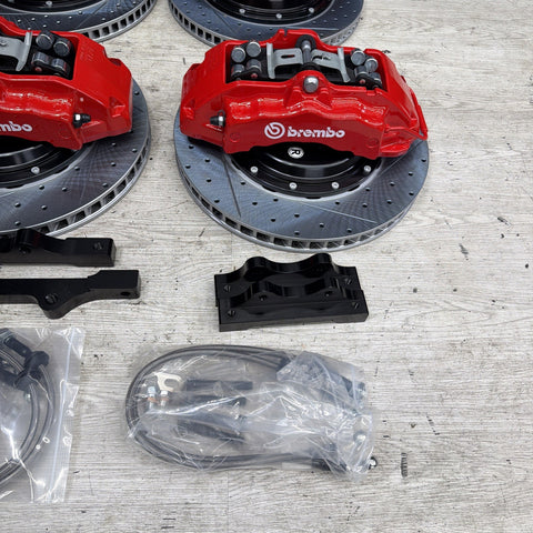 NEW 95-99 BMW E36 M3 BREMBO Big Brake Kit Red Calipers Rotors Set Plug Play