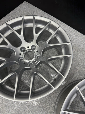 OEM / REFINISHED BMW 08-13 E90 E92 E93 M3 Competition Wheels Rims 359 Silver