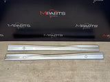 94-99 BMW E36 M3 SEDAN SIDE SKIRTS ROCKER PANELS MOLDINGS ARCTIC SILVER