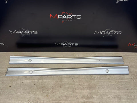 94-99 BMW E36 M3 SEDAN SIDE SKIRTS ROCKER PANELS MOLDINGS ARCTIC SILVER