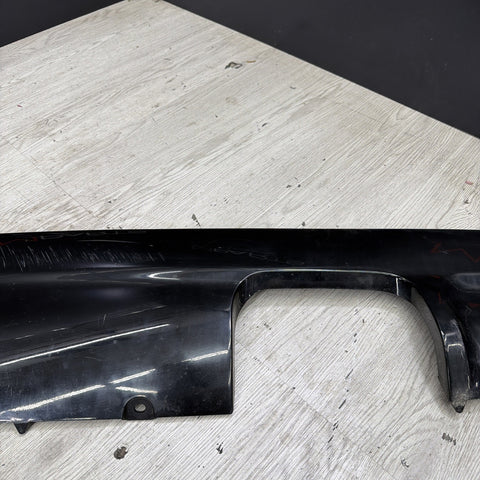01-06 BMW E46 M3 Rear Bumper Lower Lip Diffuser Trim Panel OEM Jet Black *Crack*