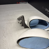 01-06 BMW E46 M3 Side View Door Mirrors Pair Alpine White *Notes*