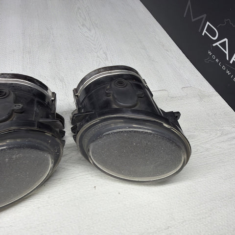 01-06 BMW E46 M3 Front Left Right Passenger Driver Bumper Fog Lights Clear OEM