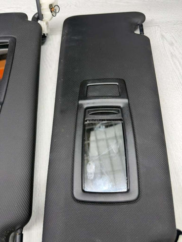 12-20 BMW F30 F32 F36 F80 M3 INTERIOR SUN VISORS ANTHRACITE PAIR SET BLACK OEM