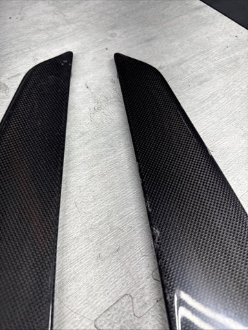 10-15 Ferrari 458 Italia Front Carbon Fiber Splitters *Damage