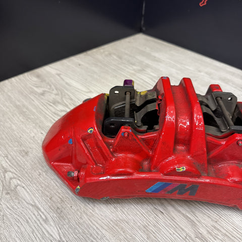 21-25 OEM BMW G80 G82 M3 M4 Front Driver Side Brake Caliper Brembo Red