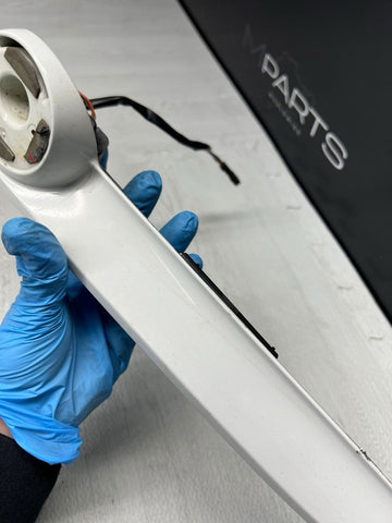 01-03 BMW E46 M3 Coupe Trunk Lid Grip Key Deck Handle Alpine White