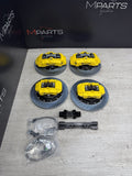 NEW 95-99 BMW E36 M3 BREMBO Big Brake Kit Yellow Calipers Rotors Set Plug Play