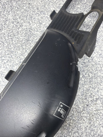 01-06 BMW E46 M3 CONVERTIBLE REAR SEAT ROLLOVER BAR TRIM COVER BLACK 8204279 OEM