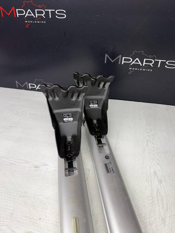 04-10 BMW X3 Roof Rack Cross Bars Silver Set OEM 157968-10