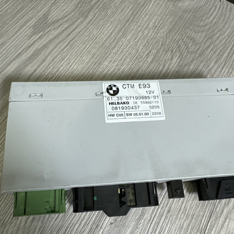 07-13 OEM BMW M3 335i 328i E93 Convertible CTM Roof Folding Top Module Unit