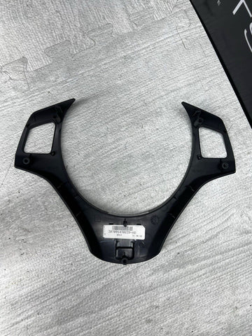08-13 BMW E90 E92 E93 M3 Lower Steering Wheel Trim Cover Plate Black