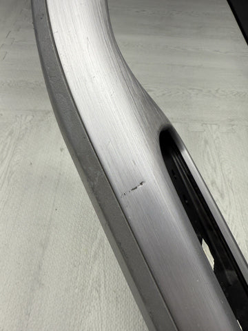 01-06 BMW E46 M3 Brushed Aluminum/Grey Door Trim Armrest Right Front Passenger