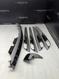 14-18 OEM BMW F15 X5 Dash Door Panel Fine Silver Decor Interior Trim Cover SET