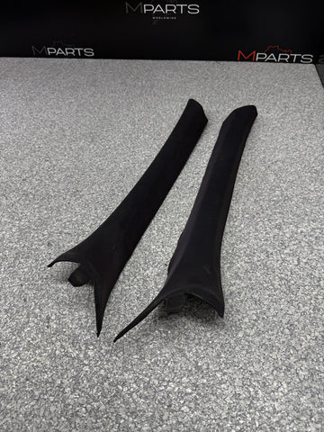 BMW E36 M3 328 Coupe A Pillars Interior Trims Cover Black Pair Set *Fading