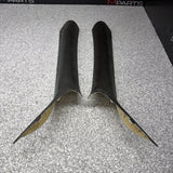 06-10 BMW E63 M6 COUPE Interior A-Pillar Trim Panel Pair L&R  ALCANTARA Set OEM