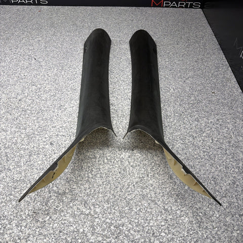 06-10 BMW E63 M6 COUPE Interior A-Pillar Trim Panel Pair L&R  ALCANTARA Set OEM