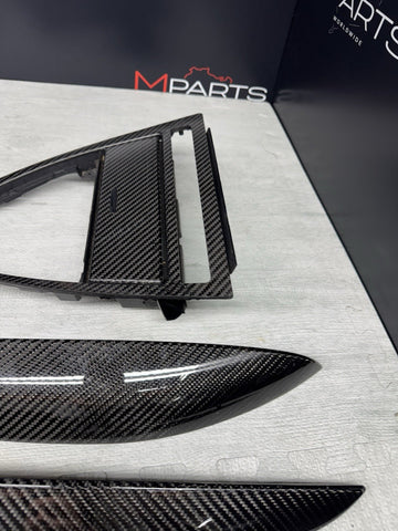 06-07 OEM BMW E63 E64 M6 Front Rear Door Dash Center Console Carbon Trim *Notes*