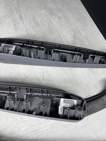 01-06 BMW E46 M3 Convertible Interior Armrests Trim Set Titan Shadow Grey + Pads
